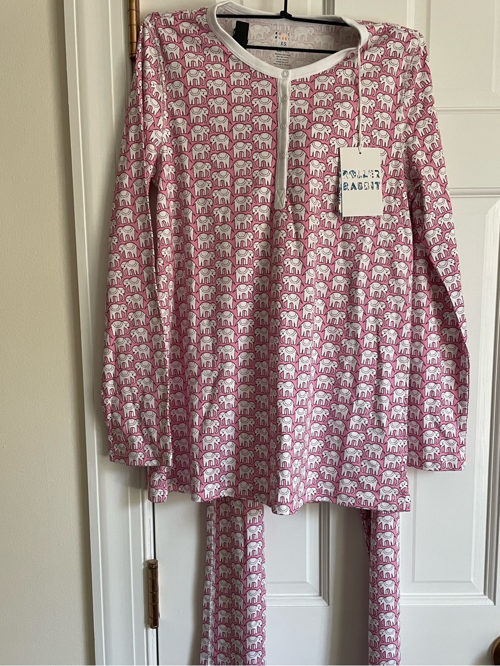 NWT XS Roller Rabbit Hathi Pajamas
